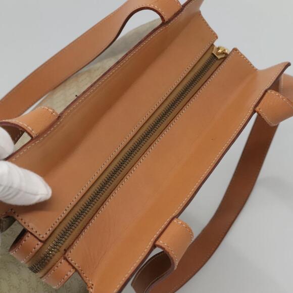 CELINE Macadam Canvas Tote Bag Pvc Beige Gold - Picture 6 of 12